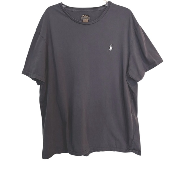 Polo by Ralph Lauren Gray Short Sleeve T-Shirt Tee Men Size L - Picture 1 of 6